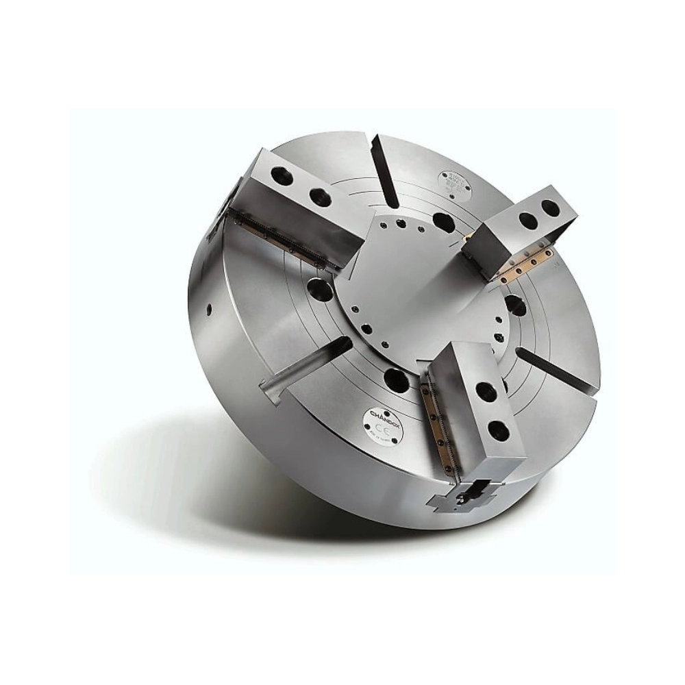 VL-DP 3-Jaw Solid Chuck With Anti-Chips Sealed & Water-Proof Flange Plate For Vertical Lathe